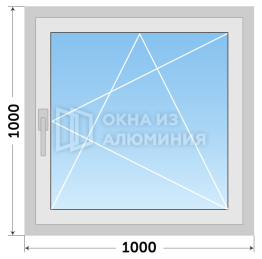 Холодное окно из алюминия для дачи AL-204