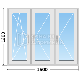 Теплое остекление алюминиевое AL-639